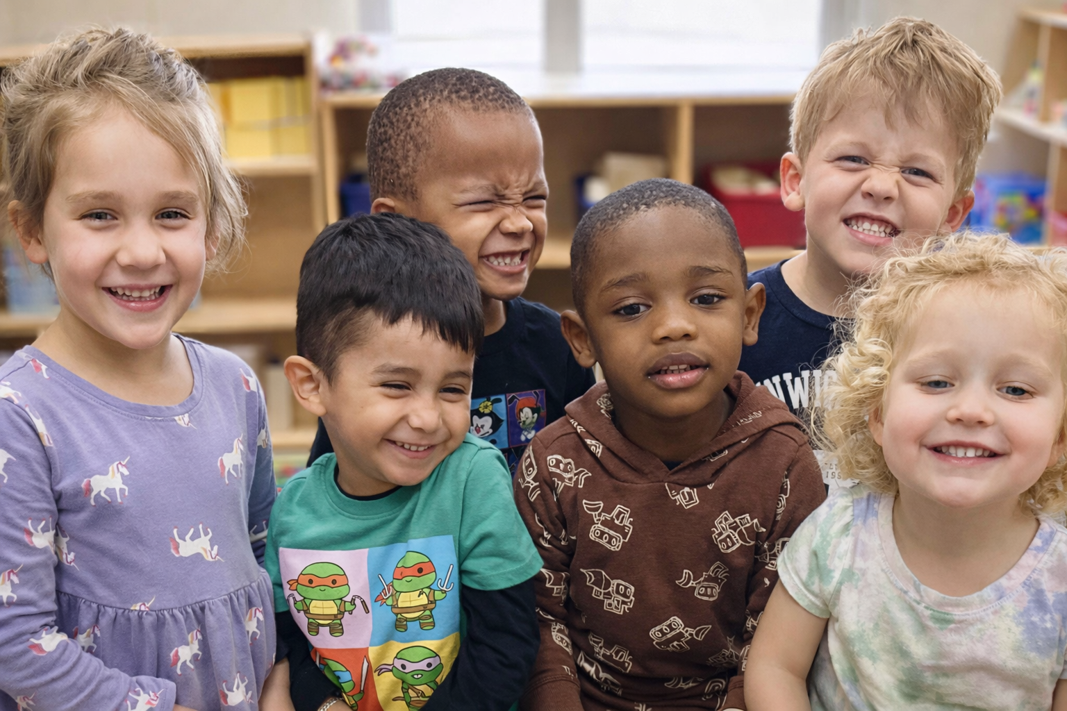 Happy preschool children at Cresset
